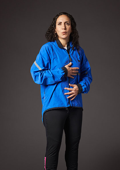 La physio à la course